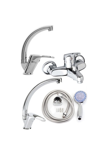 Rainex 4'lü Mix Banyo Lavabo , Eviye Batarya Seti Ve Duş Seti. Diğer