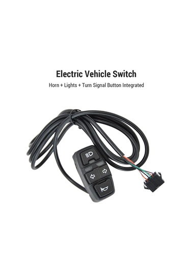 Far Ve Kuyruk Işığı Seti 24-48v Ebike Sinyalleri Ön Ve Arka Işık Elektrikli Bisiklet Işık Korna Kitleri Binicilik İçin Anahtar Diğer