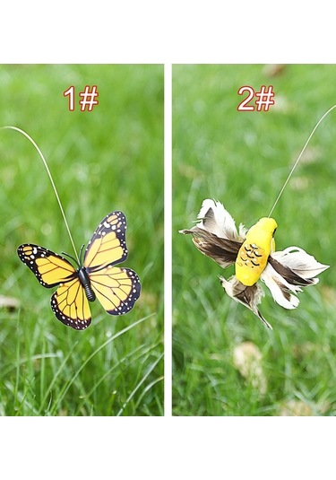 Besthome1 Güneş Enerjili Uçan Kelebek Ve Kuş - Doğal Hareket Bahçe Dekoru