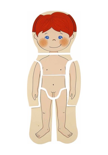 Woody Katmanlı İnsan Vücudu Giydirme Oyunu Ahşap Puzzle Yapboz