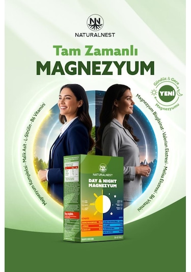 Naturalnest Day & Night Magnesium 30+30 Tablet
