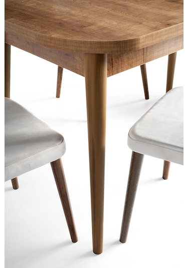 Venüs Milano Mdf Mutfak Masa 6 Lı Sandalye Takımı 80x130