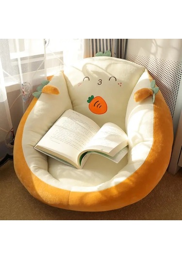 Sevimli Yastık Karikatür Yumuşak Ve Rahat Kalın Yurt Ofis Yatak Sarı