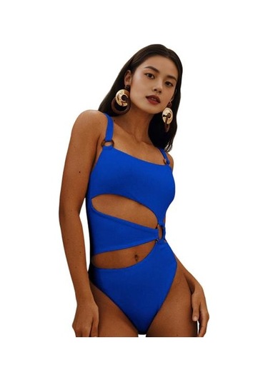 Kadın Monokini Dolgulu Balenli Düz Renk Kare Yaka Tek Parça Bikini İçi Boş Tasarımlı Plaj Tatil Mayosu Kraliyet Mavisi Kadın Monokini Dolgulu Balenli Düz Renk Kare Yaka Tek Parça Bikini İçi Boş Tasarımlı Plaj Tatil Mayosu Kraliyet Mavisi