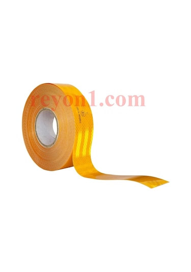 Tüvtürk Reflektörlü Reflektif Fosforlu Şerit Bant Bandı 50 Mt 444675875