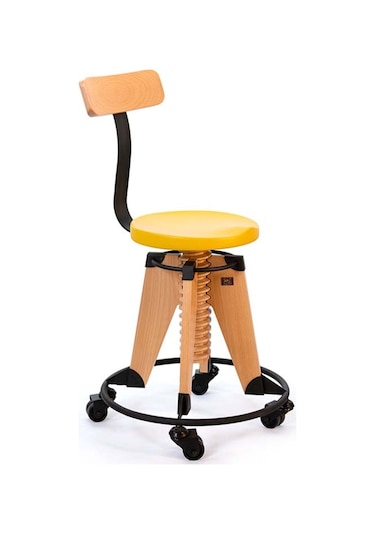 Burgu Roller Sandalye - Sarı