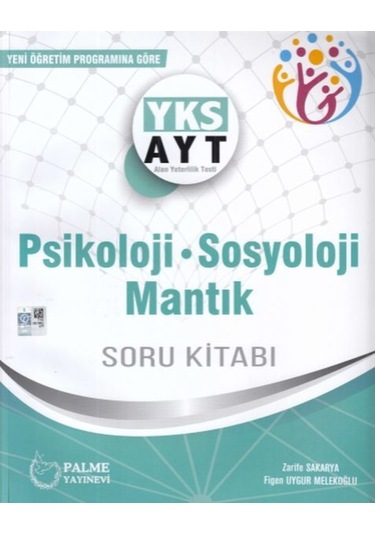 Palme Yks Ayt Psikoloji Sosyoloji Ve Mantık Soru Kitabı  2019 -  Palme Eğitim