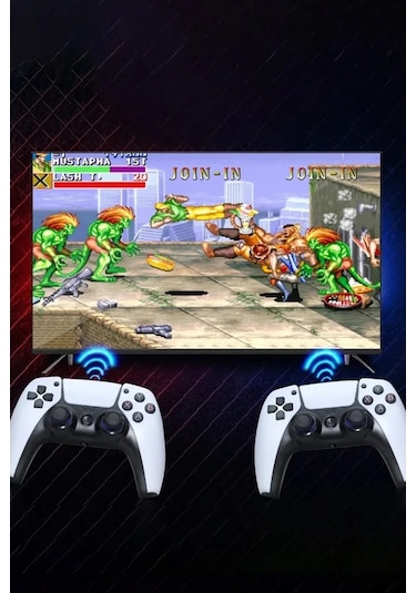 Y5 64gb Android Dual Pad 4k Game Stick - Beyaz Diğer