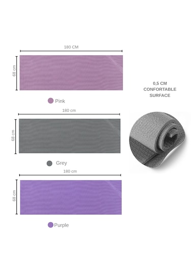 Joinfit Pro Yoga Matı 5mm Kaymaz Yüzey Yüksek Konfor Pembe