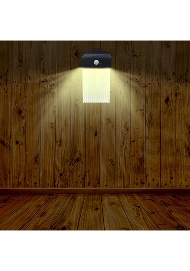 Leezsing Güneş Enerjili 50 Led Hareket Sensörlü Bahçe Aydınlatma Lambası, Su Geçirmez, Harici Kullanım İçin Mükemmel Çözüm. Ilık Beyaz