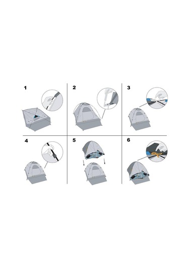 Sportlife Excamp 4 Pro Çadır - 4 Mevsim Gri