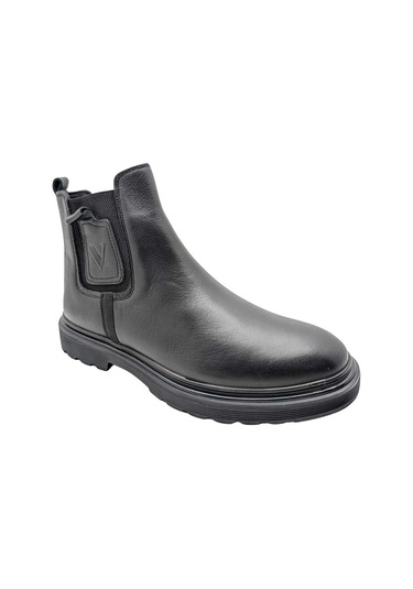 Voyager V-1035 Erkek Deri Bot Siyah