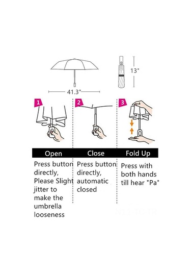 Skycity Otomatik Ters Çıkan 3 Katlı Şemsiye - Rüzgar Dayanıklı, Güneş Engellli, Reflektör Çizgili, Su Geçirmez Siyah 12t 210 Diğer