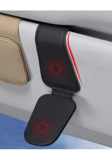 Niandahoome Araç İçin Güneşlik Kıskağı Mengeneli Gözlük Askısı 176042722 Siyah