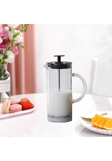 Homyl Fransız Basın Kahve Makinesi Dayanıklı Cam Ev Siyah Siyah