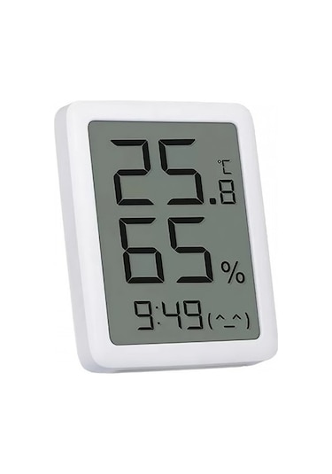 Xianwen Xiaomi Miaomiaoce Serisi Lcd Termometre Nem Ölçer Ve Saat