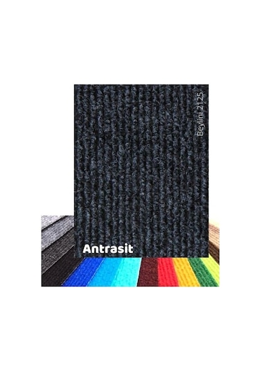 Beylini Halıfleks Duvardan Duvara Halı Antrasit 3mm 200x300