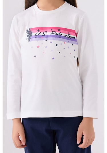 U.s. Polo Assn. Kız Çocuk Bej Pijama Takım 50299861-vr011 Bej