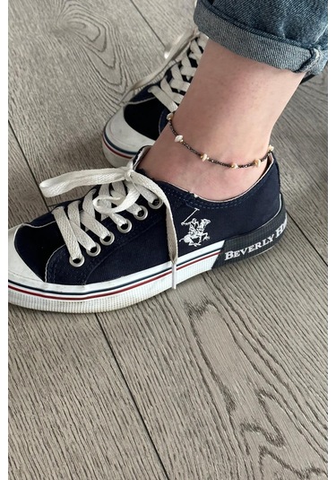 Doğal Barok İncili Dorikalı Spinel Taşlı Kadın Halhal Gümüş