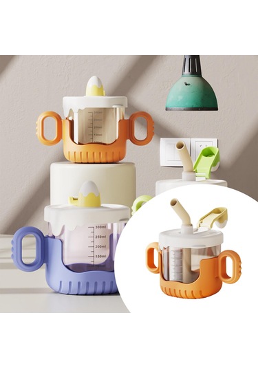 Dolıty Damlatmaz Bardak 10 Oz Karikatür Taşınabilir Turuncu