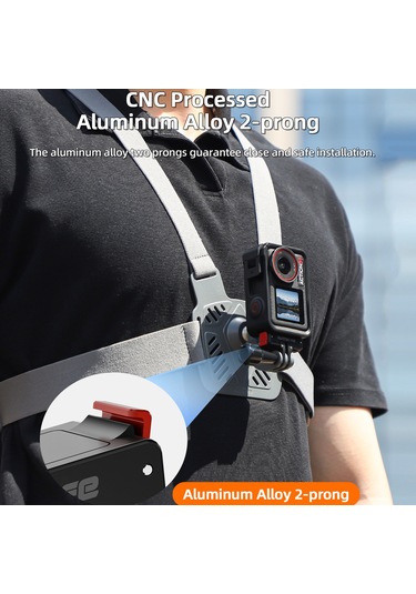 Djı Osmo Action 5 Pro / 4/3 Sunnylife Katlanabilir Manyetik Hızlı Bırakma Montaj Eylem Kamera Selfie Çubuğu Tripod Adaptörü Kam Standı Siyah