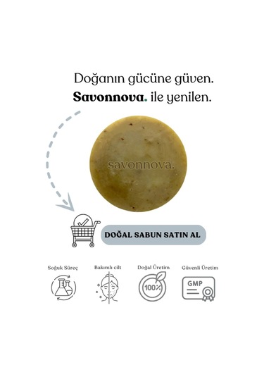 Doğal Bıttım Sabunu, Cilt Sorunları Için Katkısız El Yapımı Sabun 100gr