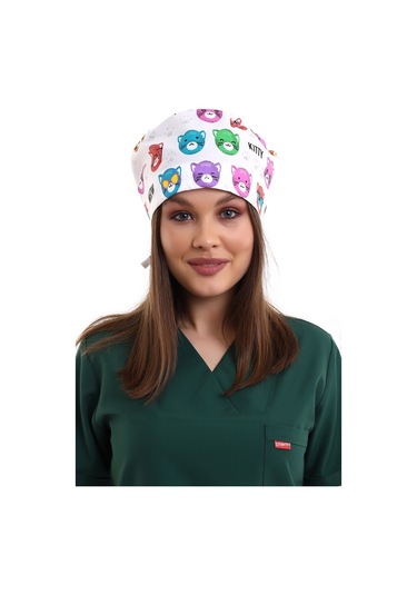 Kitty Desenli Cerrahi Bone - Doktor Bone-Standart-2110 Kıtty