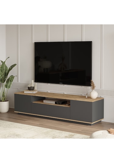 Yurudesign Future Tv Ünitesi Fr7-Aa Çam-Antrasit