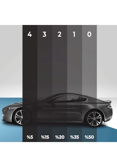 Oto Cam Filmi Çizilmez 50 Cm X 6 Metre %15 Koyuluk 3 Numara