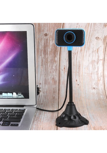 Vkemall Ofis Ve Toplantılar İçin 480p Çözünürlükte Dürtüye Dayanıklı Abs Malzeme İle 360 Derece Dönebilen Uzun Çubuk Web Kamerası