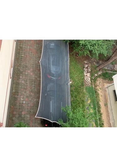 Morilu Balkon Gölgeliği - 55'lik Yeşil File - Şeritli Halkalı - Otopark Gölgelik - Araba Gölgeliği