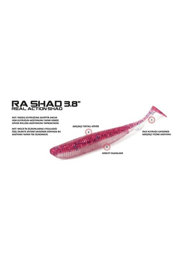 Molix Ra Shad 3.8 (6Pı) Silikon Balık