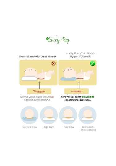 Bebek Düz Kafa Yastığı Mavi