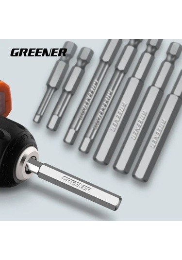 75 H2.5 Yeşil Manyetik Altıgen Tornavida Bit S2 Çelik Hex Shank Tornavida Seti 50mm 75mm 100mm 150mm Uzunluk H1.5-h12 3086