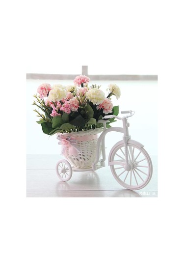 Reedark Mavi Plastik Dekoratif Depolama Sepeti - Yatak Odası, Ofis, Çiçek Dizimi, Bisiklet İçin 27x18x15cm 120g Sanayi El Eseri