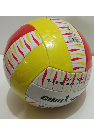 No 5 Dikişli Voleybol Topu Kırmızı Sarı Kırmızı - Sarı