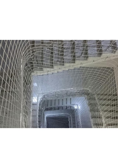 Morilu Balkon Filesi - Güvenlik Filesi - 10 Cm Gözenek - 6 Mm İp - Merdiven Filesi - İnşaat Filesi - Balkon Ağı