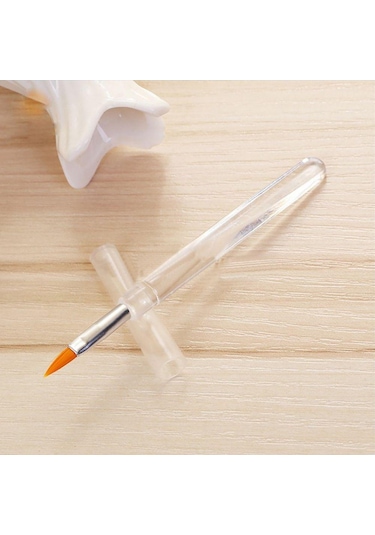 Şeffaf Makyaj Aleti Taşınabilir Dudak Fırçaları Aplikatör Ruj Esnek