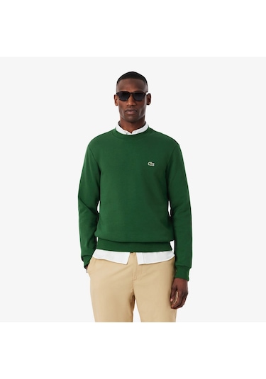 Lacoste Sh9608 Erkek Sweatshirt Yeşil