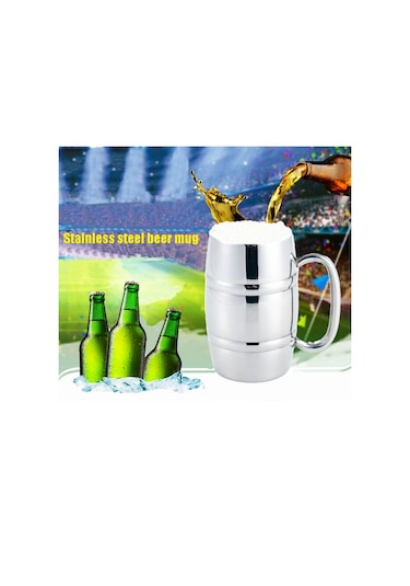 Sones Paslanmaz Çelik Bira Kupası Kupaları Açık Hava Kamp Batı Çay Kahve Kupası Yalıtımlı Taşınabilir Su Kupası Saplı İçecek Kapları