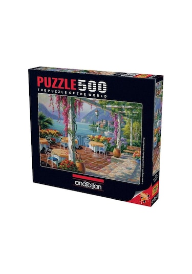 Anatolian 500 Parça Mor Salkımlı Teras Puzzle