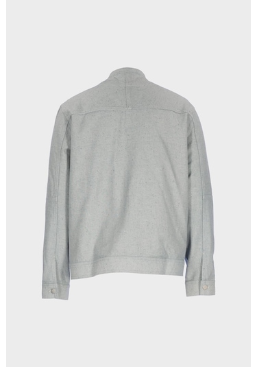 Erkek Gri Regular Fit Cepli Jean Ceket C 4553-123 Gri