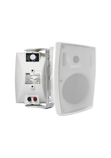 Nwork Nx-4 Sütun Hoparlör 10cm 20 Watt Trafolu Beyaz 1 Adet