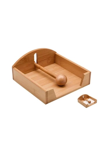 Mien Dayanıklı Bambu Peçetelik 7b15b Ahşap