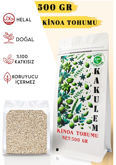 Kakulem Sertifikalı 500 Gr Glutensiz Beyaz Kinoa Tohumu Tane