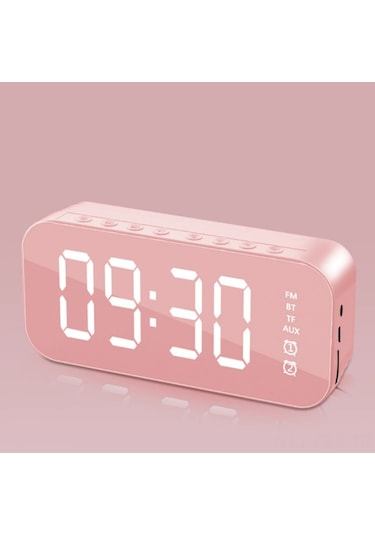 Hfambition Abs Malzeme Akıllı Alarm Saati, Bluetooth Hoparlör, Led Ekran, Yüksek Kaliteli Ses, Masüstü Dekoratif Masaüstü Aleti Diğer