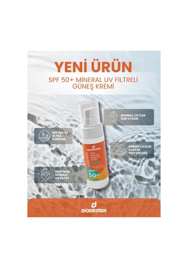Biodestek Normal Ciltler için Güneş Kremi SPF50 50 ML
