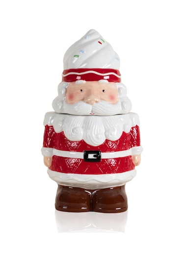 The Mia Yılbaşı Kurabiye Kavanozu 16x15x28 Cm Çok Renkli