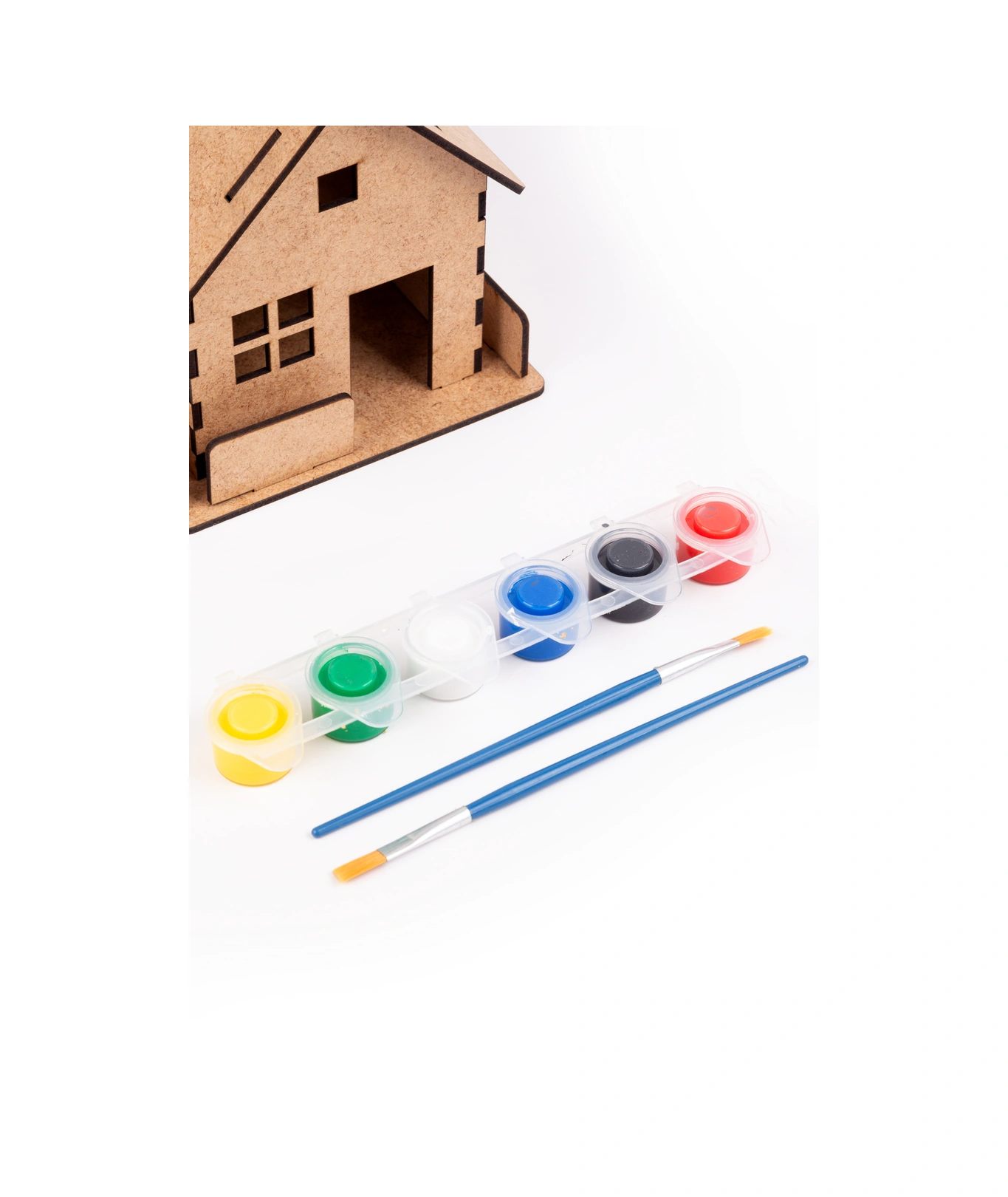 Ahşap Oyuncak Ev Boyama Seti, Ahşap Boyama Evi, Ahşap Oyuncak Yapboz Ev