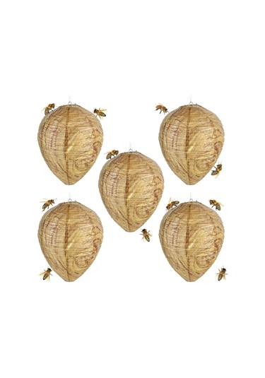 Jeehugo 5 Adet Asılsı Vespit Yuva Sokağı, Asma Tipi Sahte Yuva, Bahçe Ve Dış Mekan Vespit Kovucu Koruma Aleti